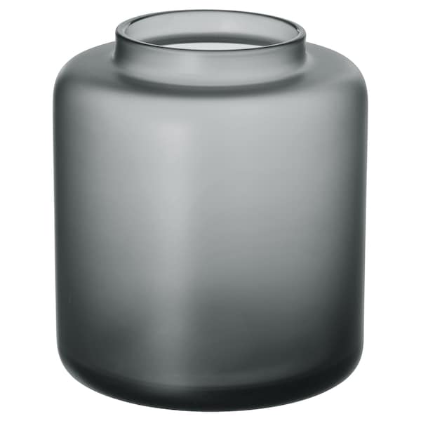 Ikea KONSTFULL - Vase, grey,10 cm