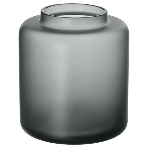 KONSTFULL vase, grey, 9 cm