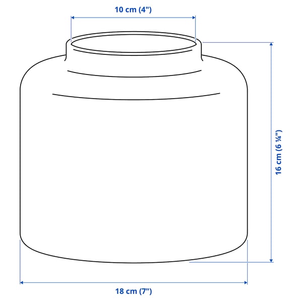 KONSTFULL vase, green-brown, 16 cm