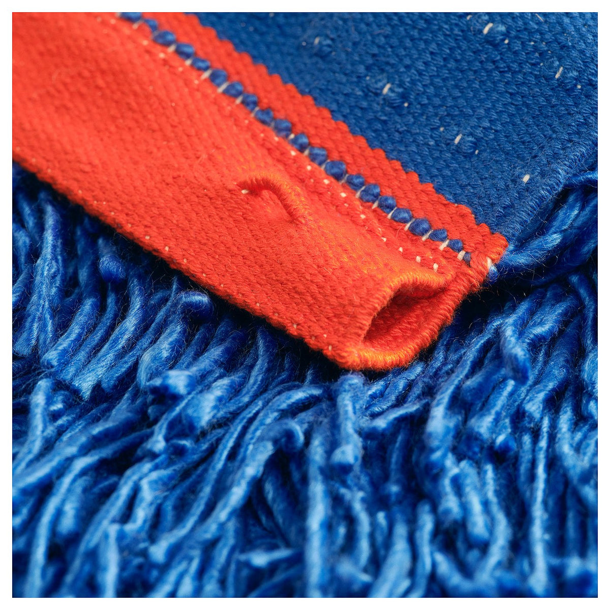 KONSTRUNDA hanging tapestry, blue, 50x160 cm
