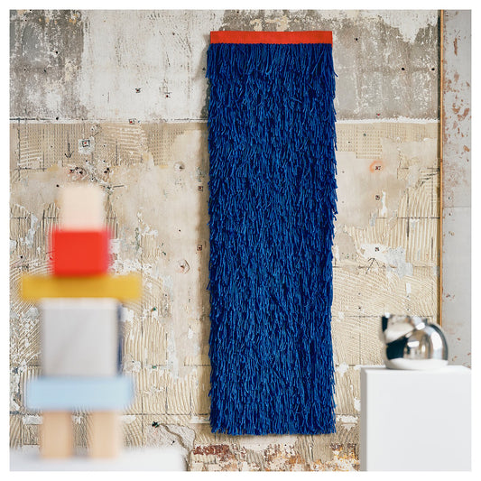 KONSTRUNDA hanging tapestry, blue, 50x160 cm