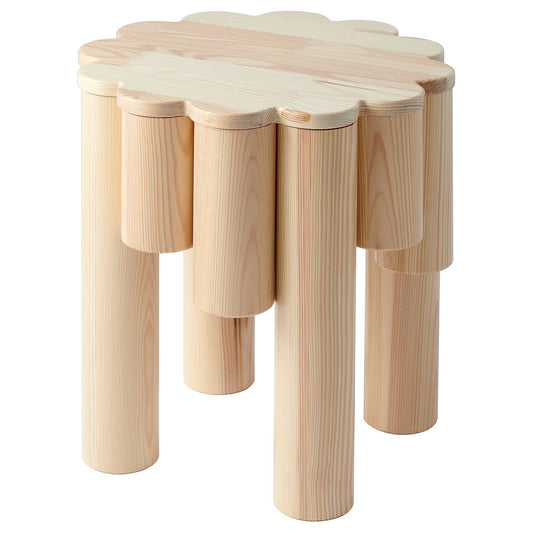 KONSTRUNDA stool, pine, 40 cm