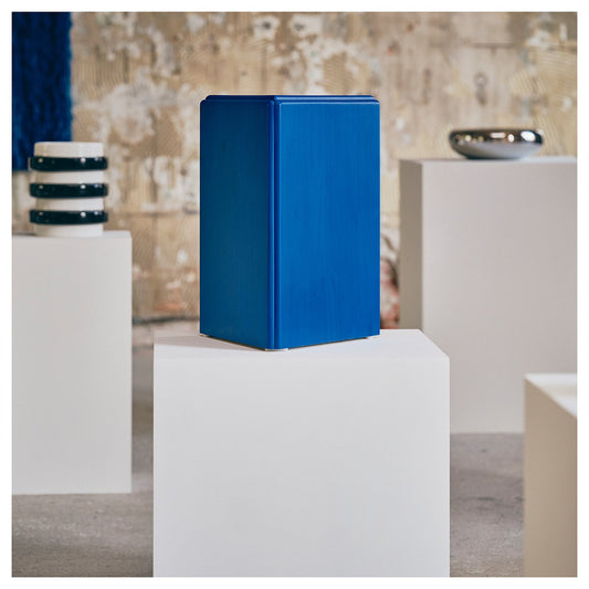 KONSTRUNDA stool, blue, 33x44x29 cm
