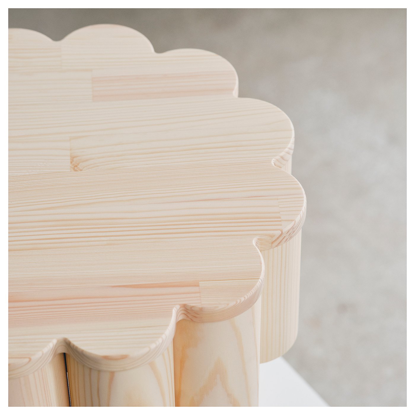 KONSTRUNDA stool, pine, 40 cm