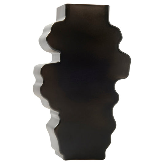 KONSTRUNDA vase, black, 28 cm