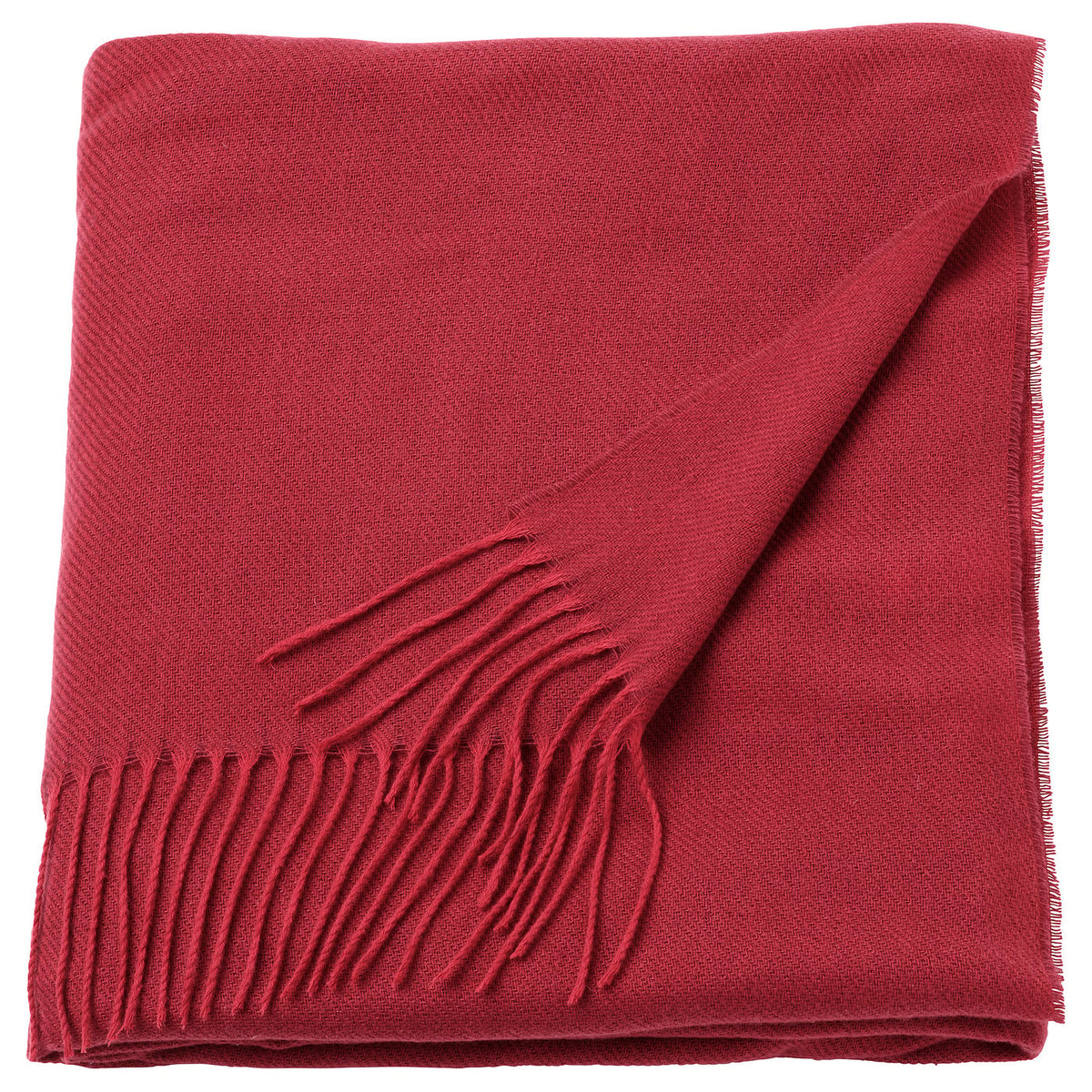 KONVALJBUSKE throw, red, 130x170 cm