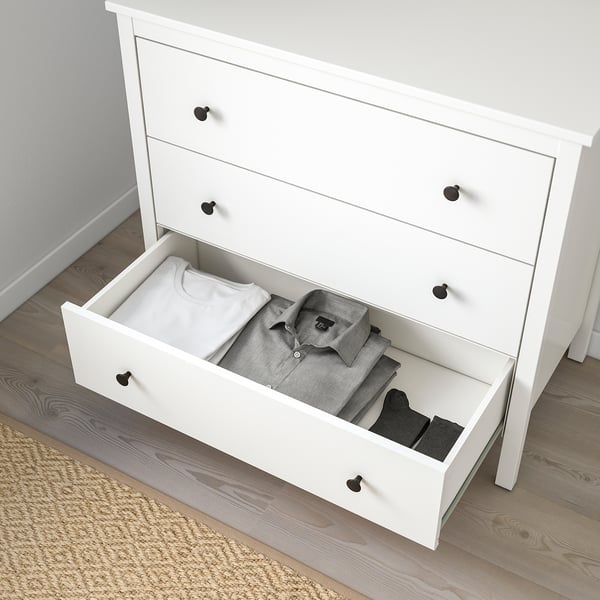KOPPANG - Chest of 3 drawers, white, 90x83 cm
