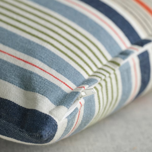 KORALLBUSKE cushion cover, light blue/multicolour, 50x50 cm