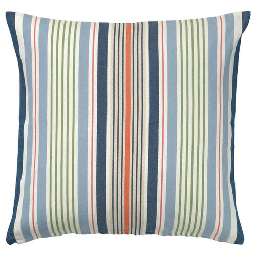 KORALLBUSKE cushion cover, light blue/multicolour, 50x50 cm