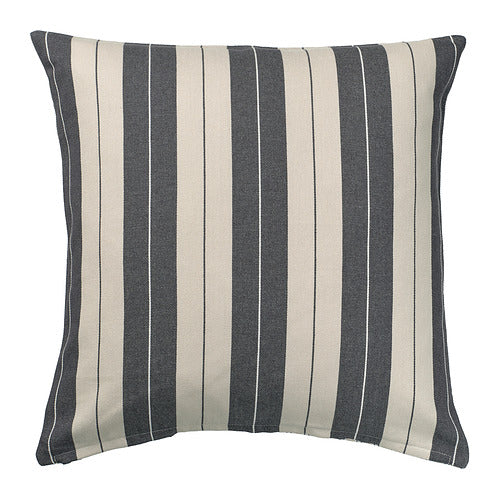 KORALLBUSKE cushion cover, light beige/anthracite, 50x50 cm
