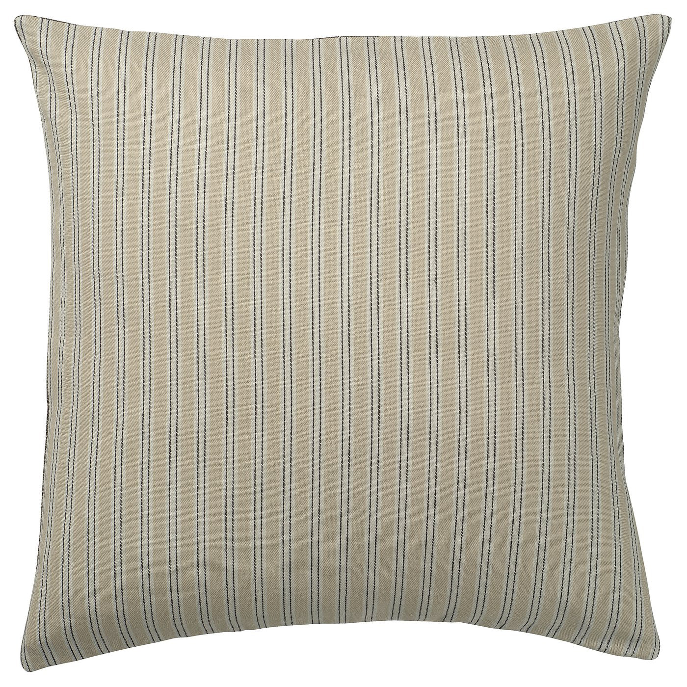 KORALLBUSKE cushion cover, light beige/anthracite, 50x50 cm
