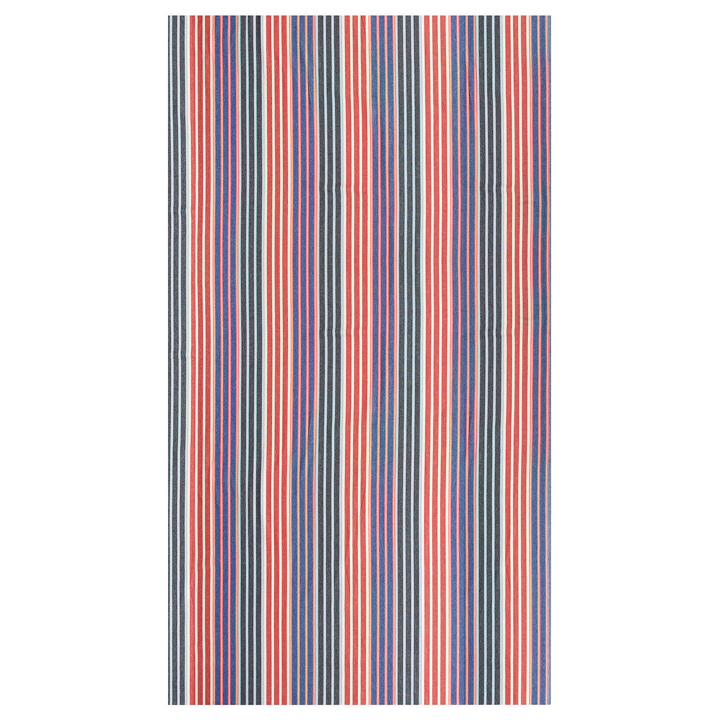 KORALLBUSKE pre-cut fabric, dark blue/red stripe pattern, 150x300 cm