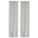 KORGMOTT block-out curtains, 1 pair, white/with heading tape, 145x300 cm