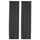 KORGMOTT - Blackout curtain, 2 sheets, dark gray/with curling ribbon,145x300 cm