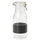 KORKEN bottle shaped jar with lid, clear glass/black