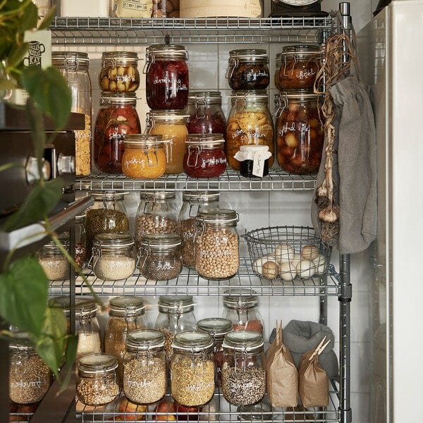 Ikea KORKEN - Jar with lid, clear glass, 1 l
