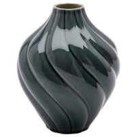 KORNSPARV vase, grey-blue, 22 cm