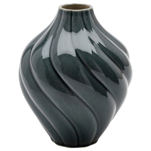 KORNSPARV vase, grey-blue, 22 cm