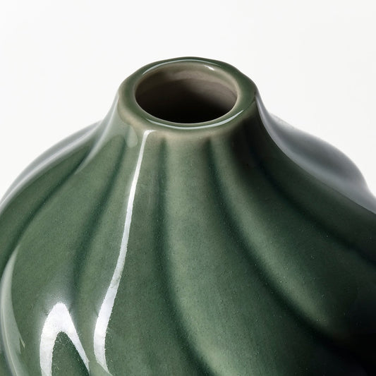 KORNSPARV vase, green, 12 cm