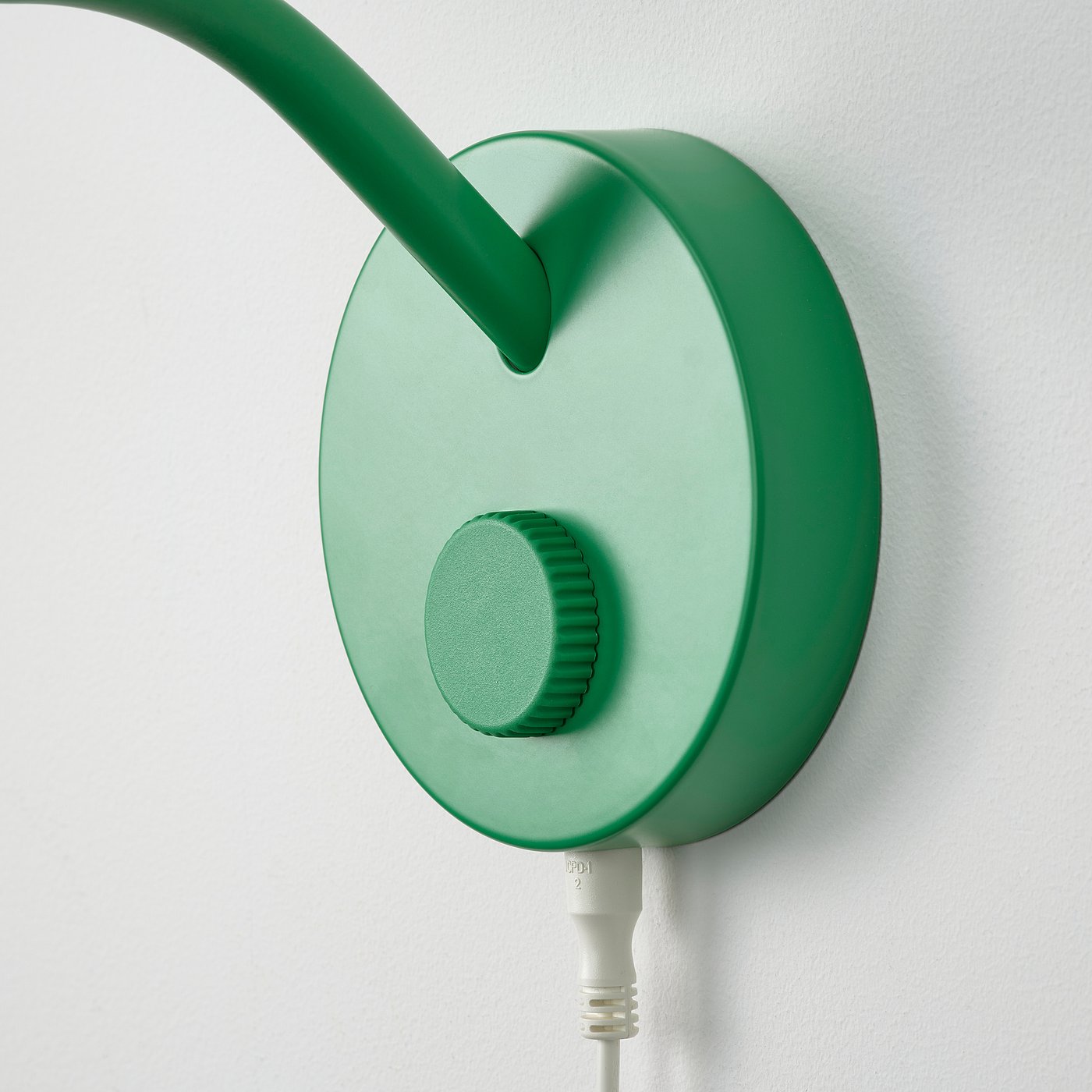 KORVSNÖRE LED wall lamp, dimmable/green, 12.0x20.7x29.3 cm
