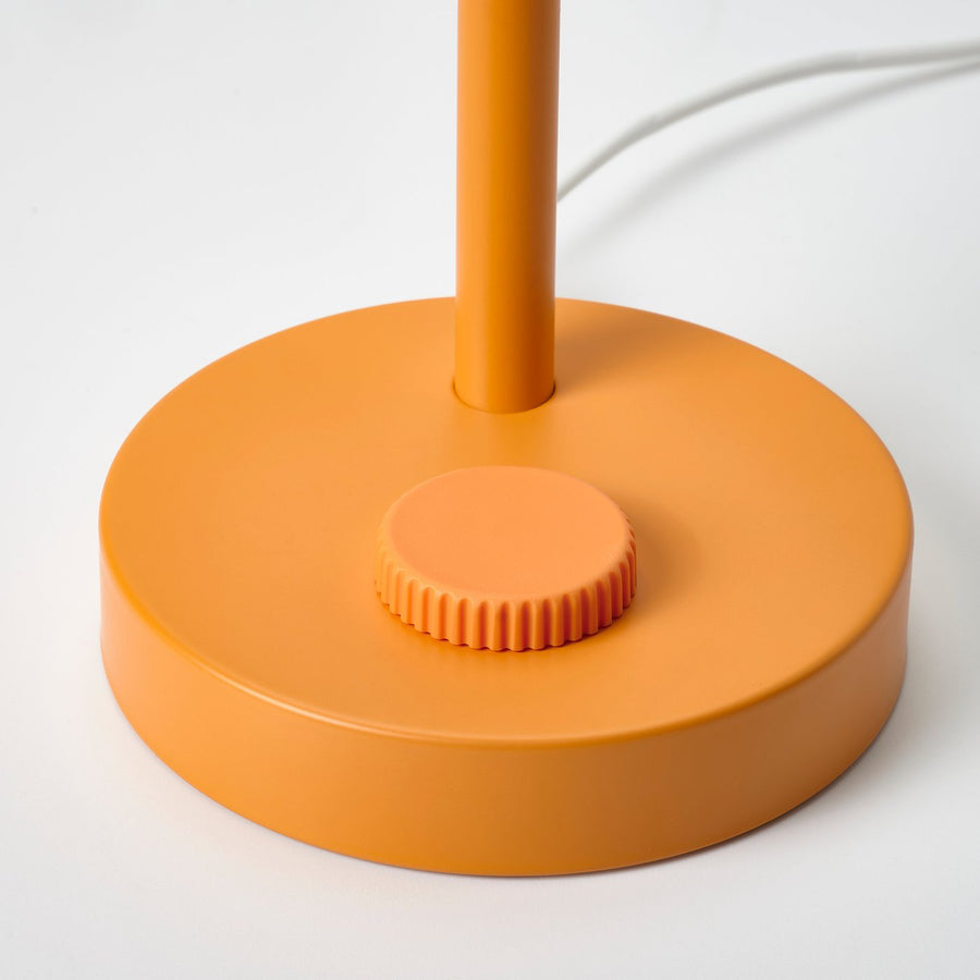 KORVSNÖRE LED desk lamp, dimmable/orange, 12x21 cm
