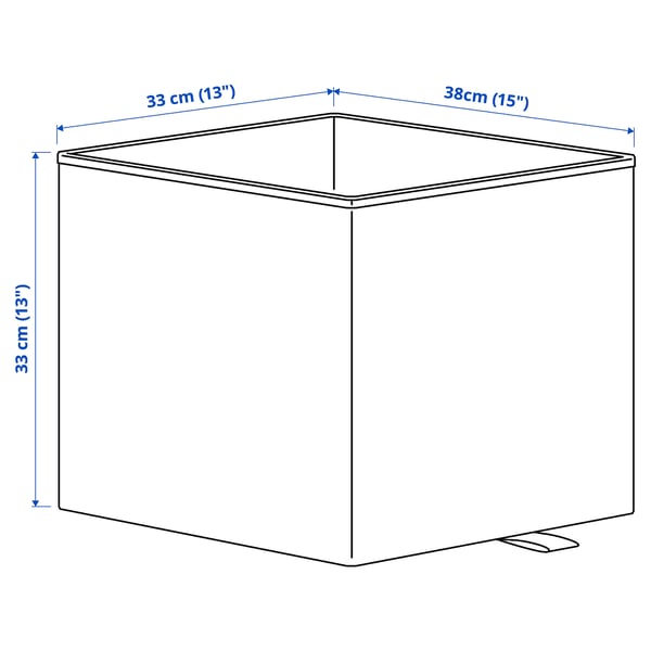 KOSINGEN box, light grey, 33x38x33 cm