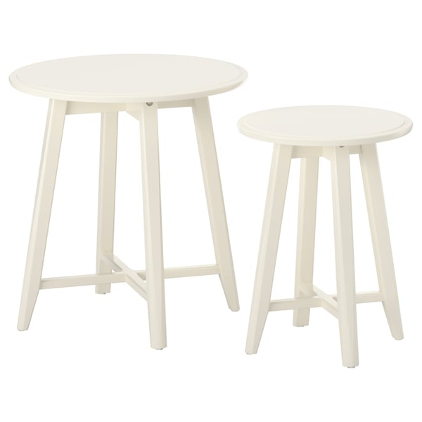 KRAGSTA - KRAGSTA Nest of tables, set of 2, white