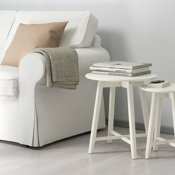 KRAGSTA nest of tables, set of 2, white
