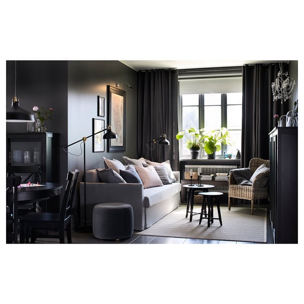 KRAGSTA nest of tables, set of 2, black