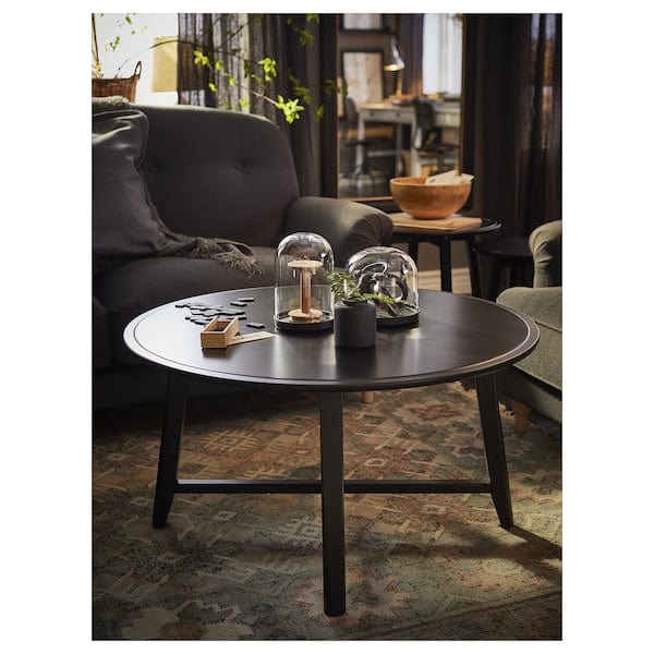 Ikea KRAGSTA - Coffee table, black, 90 cm