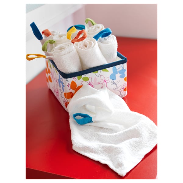 KRAMA washcloth, white, 30x30 cm, 10 pack
