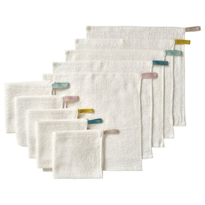 KRAMA washcloth, white, 30x30 cm, 10 pack