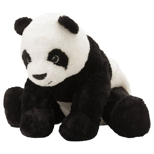 Ikea KRAMIG - Soft toy, white/black