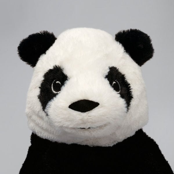 Ikea KRAMIG - Soft toy, white/black