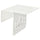 KRAMPHULT / SKÅDIS armrest tray with hook, white metal/white