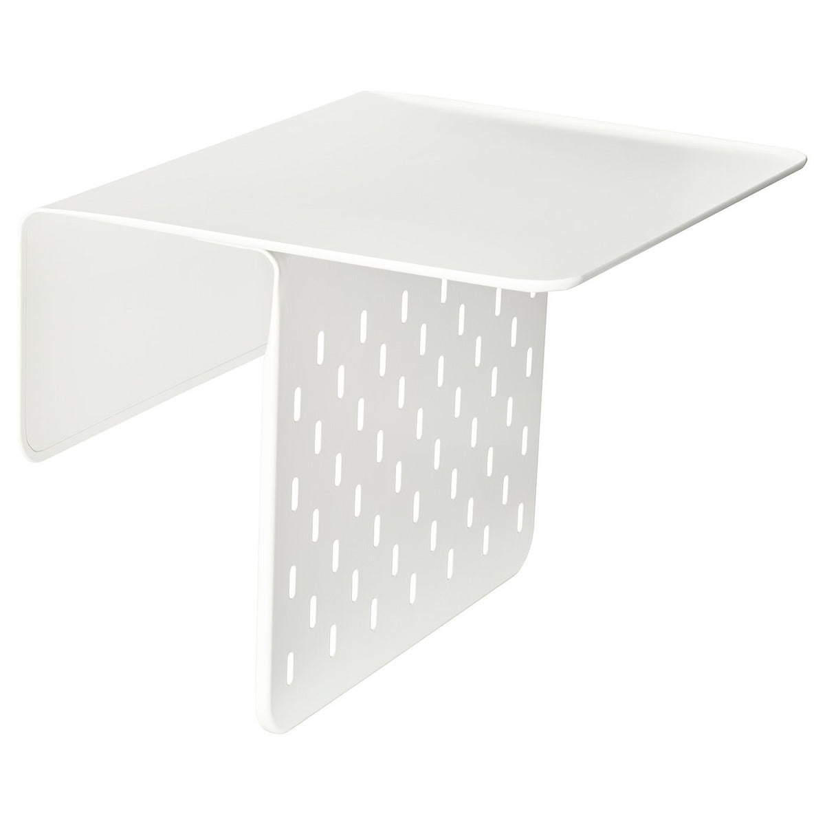 KRAMPHULT armrest tray, white/metal, 30x25 cm