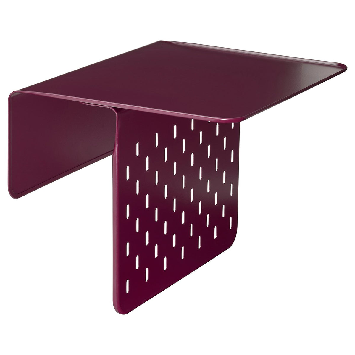 KRAMPHULT armrest tray, dark lilac-red/metal, 30x25 cm