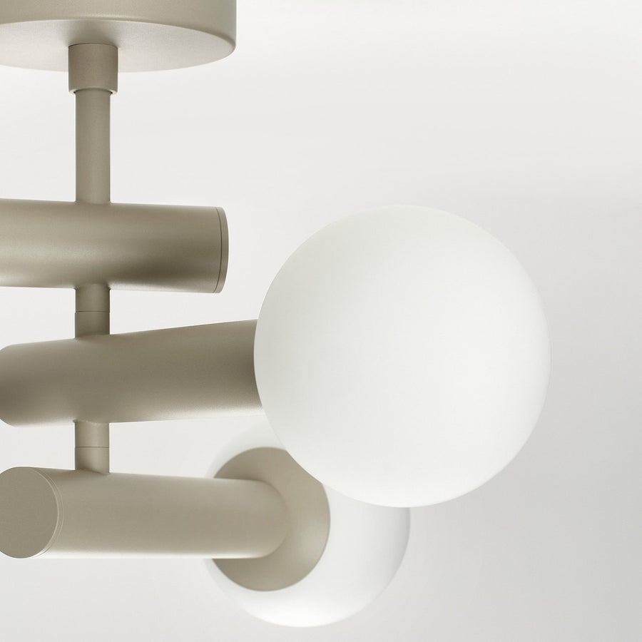 KRANBALK ceiling lamp, beige, 13 cm
