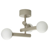 KRANBALK ceiling lamp, beige, 49x37 cm