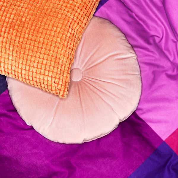 KRANSBORRE cushion, light pink, 40 cm