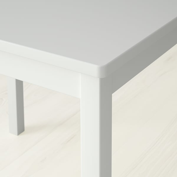 KRITTER children's table, white, 59x50 cm