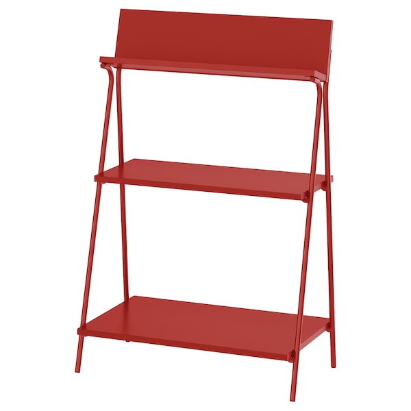 KRÖNIKÖR - Open storage, red, 60x35x91 cm