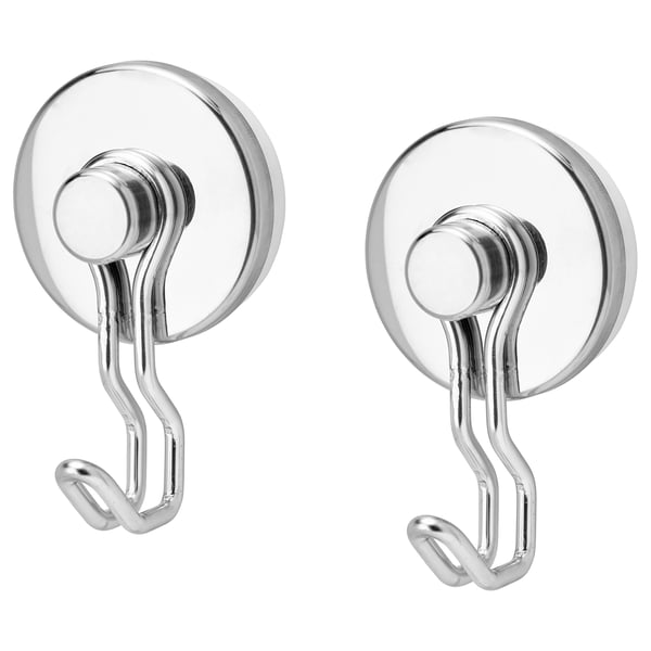 KROKFJORDEN hook with suction cup, zinc plated, 6x10x4 cm, 2 pack