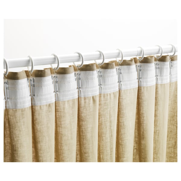 KRONILL pleating tape, white, 8.5x310 cm