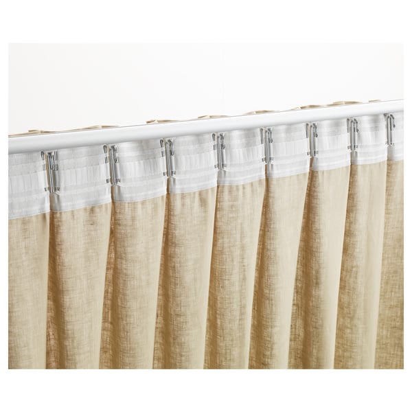 KRONILL pleating tape, white, 8.5x310 cm