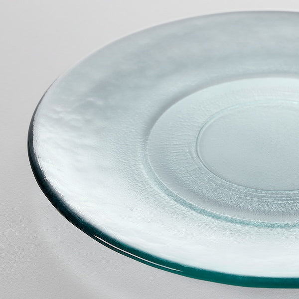 KRONKLEMATIS - Plate, clear glass,20 cm