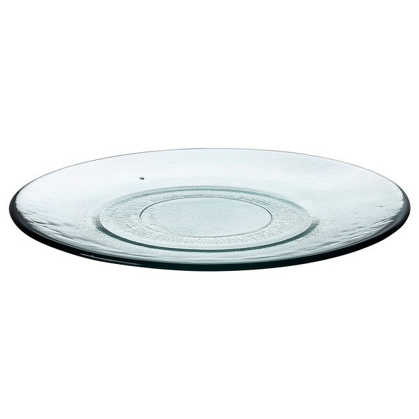 KRONKLEMATIS - Plate, clear glass,20 cm