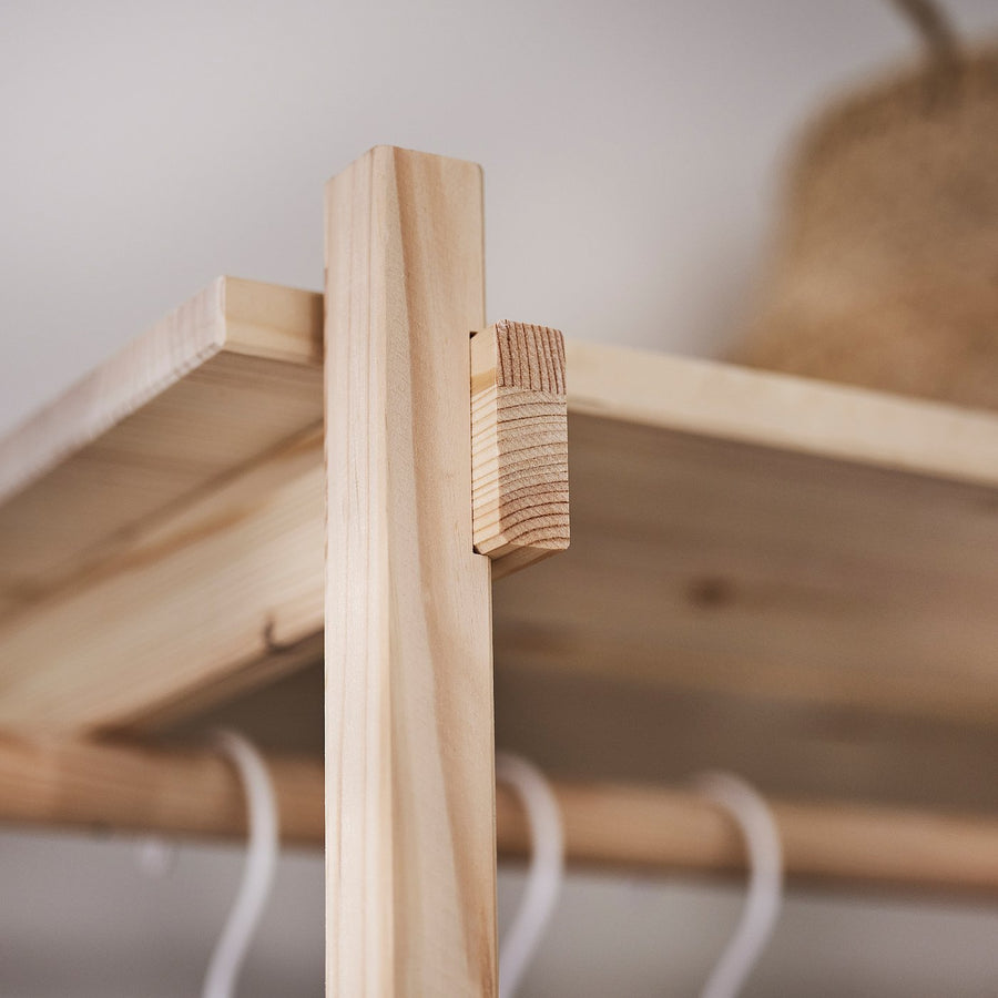 KRONÖREN open wardrobe, pine, 90x181x49 cm