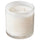 KRONSÅNGARE scented candle in glass, 2 wicks, Vanilla/swirls white, 10 cm