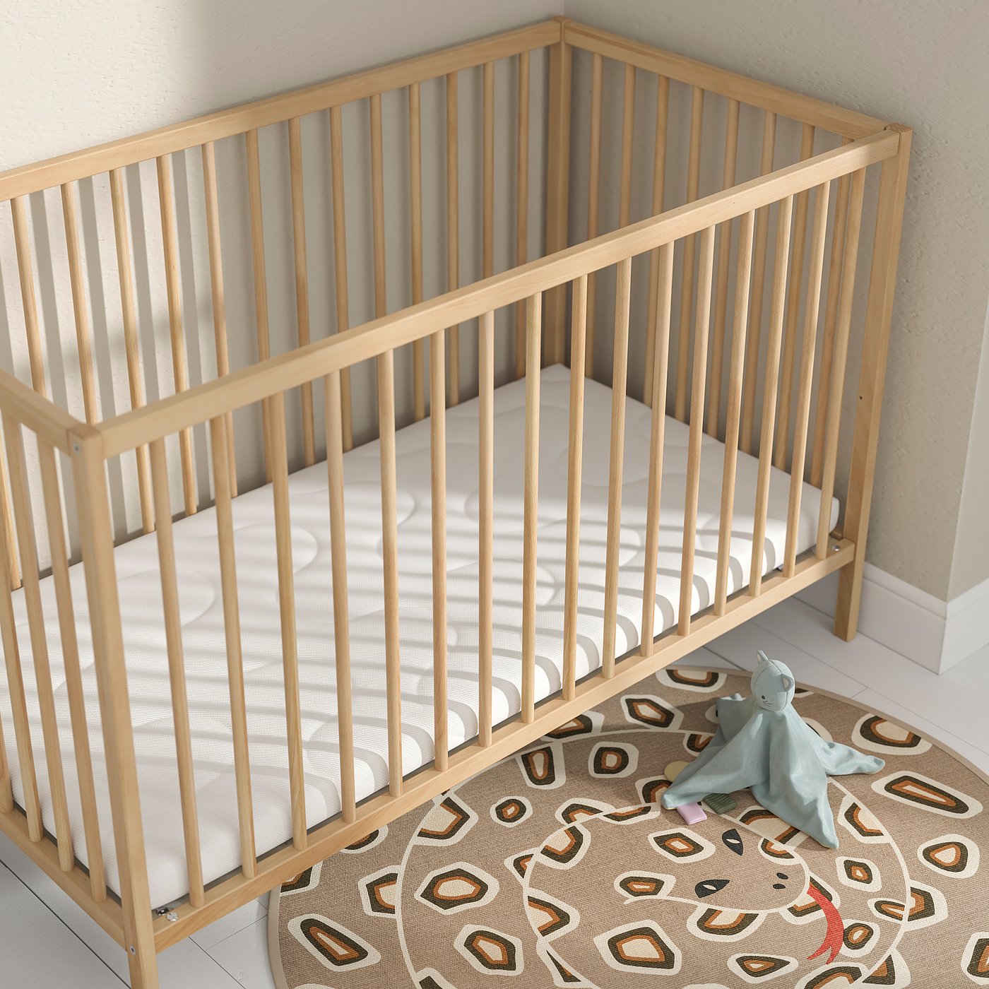 KRUMMELUR foam mattress for cot, 60x120x8 cm